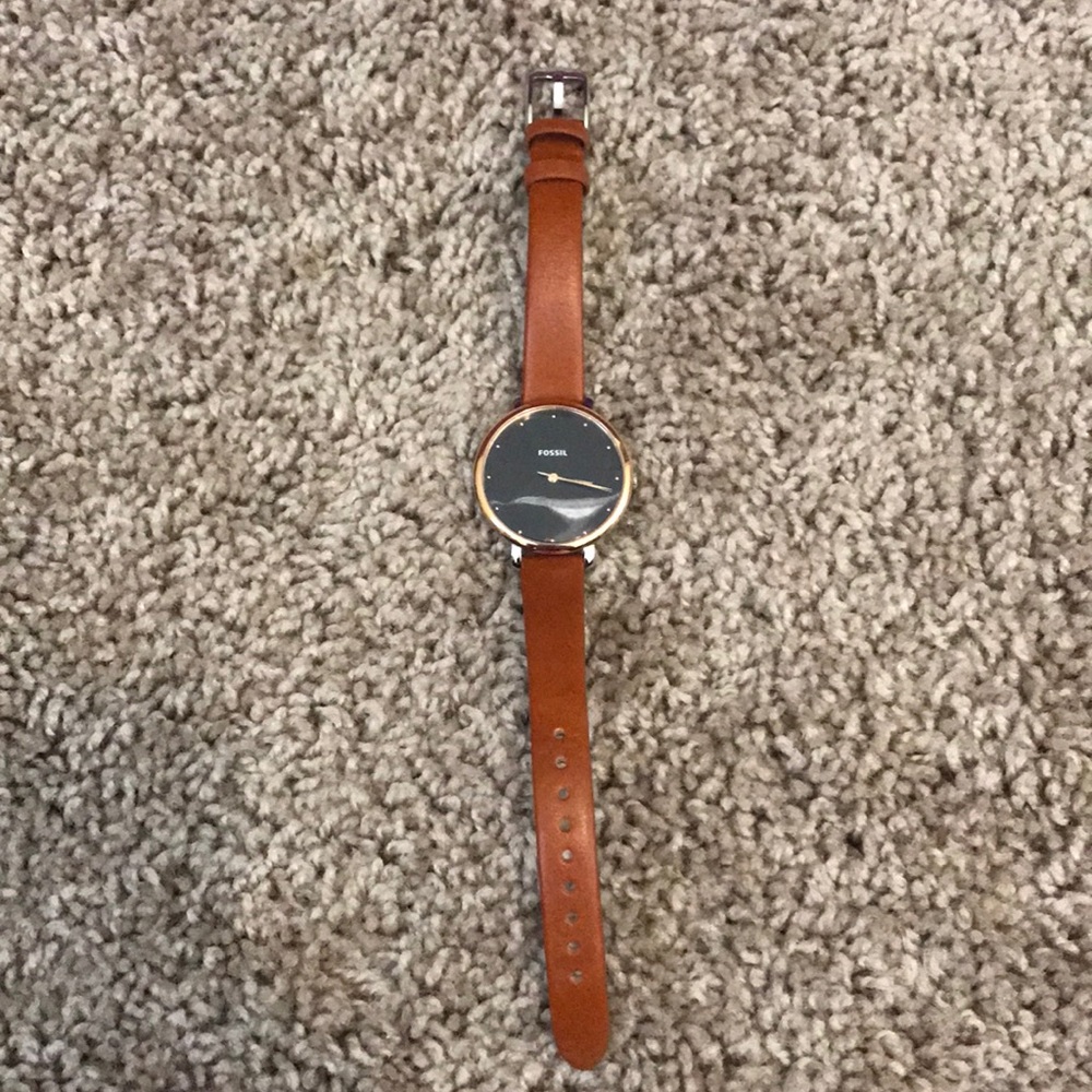 Cognac Minimalist Fossil Watch